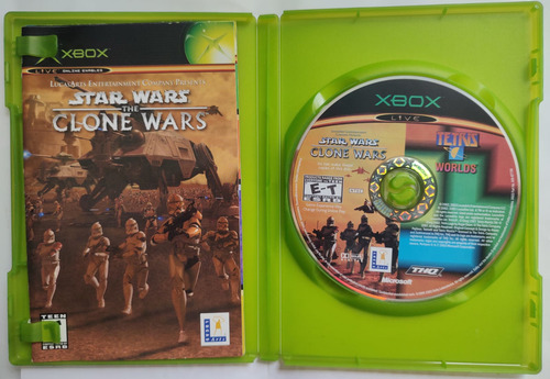 Star Wars The Clone Wars & Tetris World Origina Xbox Clásico (Usado)
