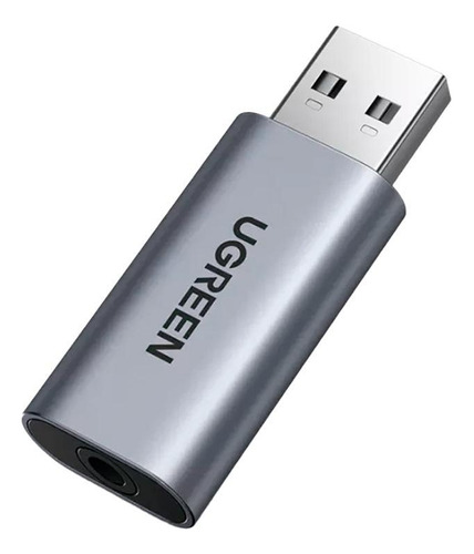 Adaptador de audio externo Ugreen Cm383 USB 2.0 a 3.5 mm