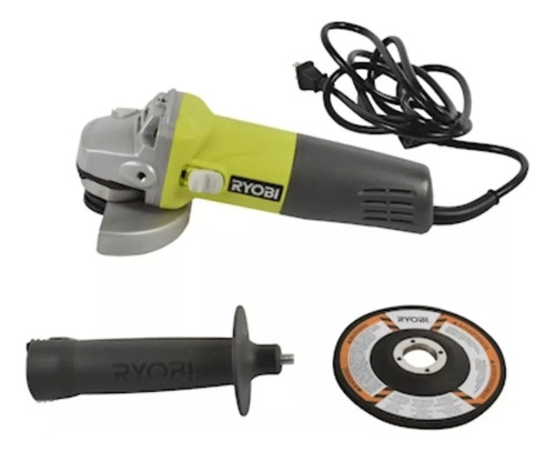 Mini Pulidora Esmeriladora Angular 4 1/2 700 Watts Ryobi Color Verde/negro Frecuencia 60hz