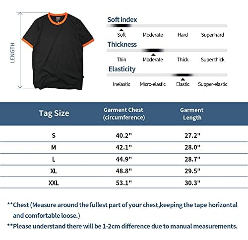 Ringer Tee Hombres Cuello Redondo Triblend Polera Performa