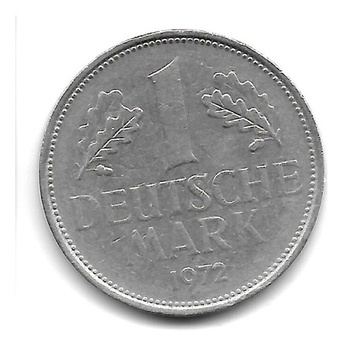 Alemania Federal Moneda De 1 Marco Año 1972 F Km 110 - Xf