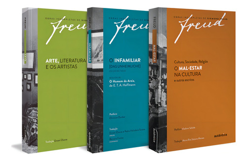 Freud - Kit Obras fundamentais – Vol. 1, de Freud, Sigmund. Obras Incompletas de Sigmund Freud Editorial Autêntica Editora Ltda., capa mole em português, 2020