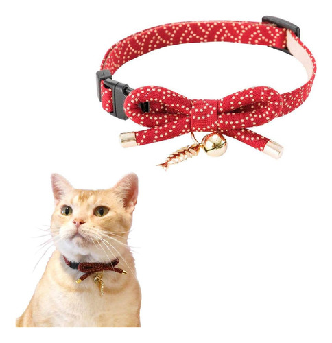 Zen Fish Charm Collar De Gato Rojo