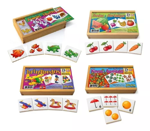 Kit com 10 Jogos de Memoria - JottPlay - Compre brinquedos educativos online