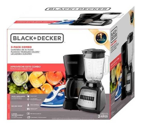 Combo 3 En 1 Cafetera/ Licuadora/plancha Black And Decker