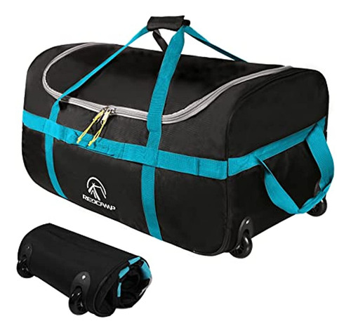 Redcamp 85l Bolsa De Lona Plegable Con Ruedas 26 , 1680d Oxf