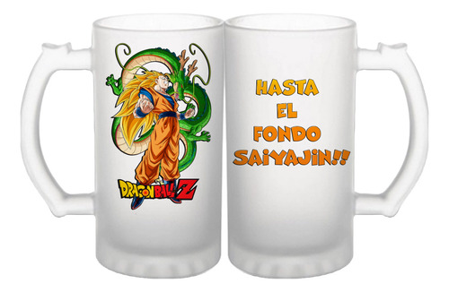 Tarro Cervecero Hasta El Fondo Anime Dbz 16oz 1pz A Elegir