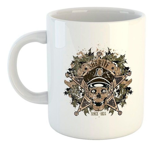 Taza De Ceramica Sheriff Since 1824 Alguacil