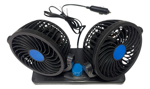Ventilador Automotivo Duplo Com Ajuste P/ Carro Caminhão 12v