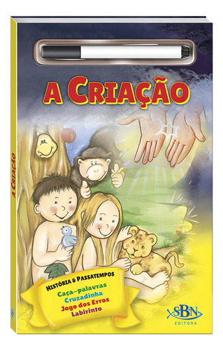 História Bíblica e Passatempos-Esc.Apague: Criação,A, de Marques, Cristina. Editorial Todolivro Distribuidora Ltda. em português, 2019