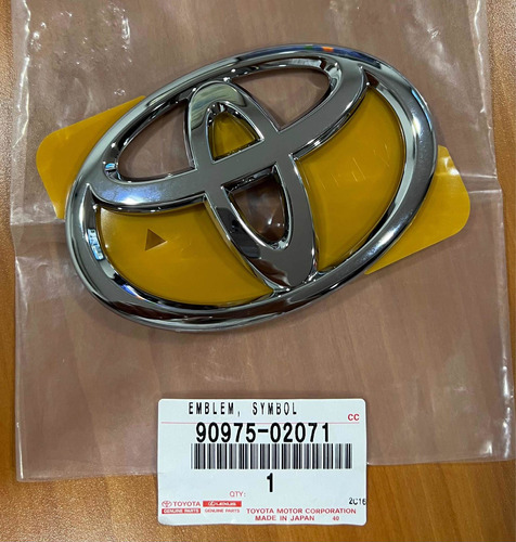 Emblema Tapa Maleta Toyota Corolla 09-2014 Orig. 90975-02071