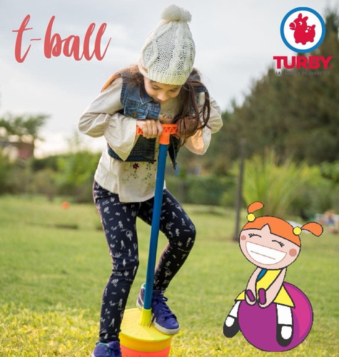 Imagen 5 de 10 de Palo Saltarin T-ball El Original Turby Planeta Juguete