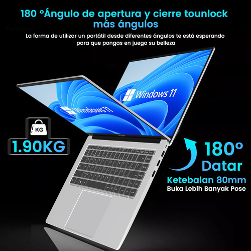 Laptop Intel I9 12900hk Ram 32gb Ssd 1t Mx550 Win 11 16in Color Plateado