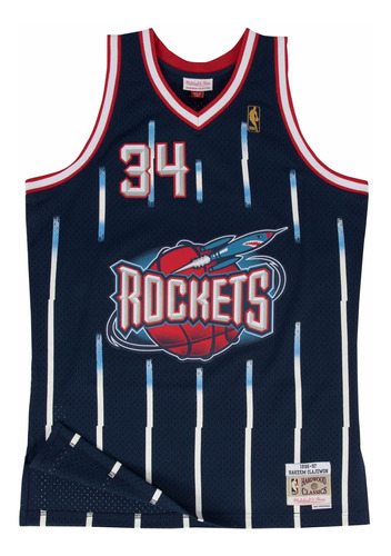 Mitchell And Ness Jersey Houston Rockets Hakeem Olajuwon 96