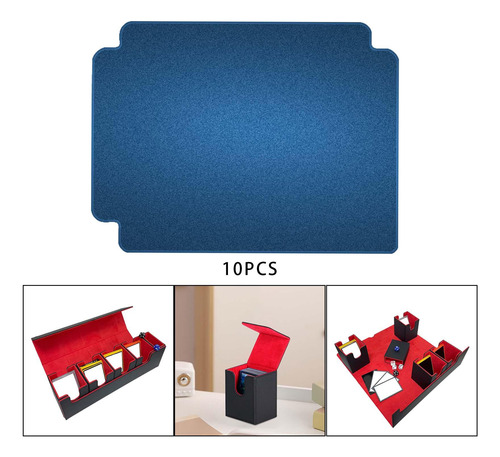 2 X 10 Piezas Divisores De Tarjetas Coleccionables Azul