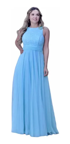 Vestido longo 2025 tom pastel