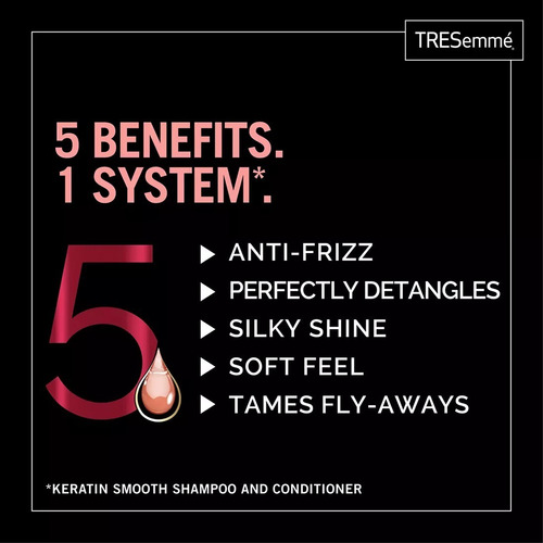 Imagen 4 de 10 de Shampoo Y Acondicionador Kerain Smooth Tresemme Profesional