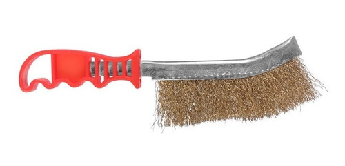 Escova Manual De Aço Carbono Pegatec Com Cabo Plástico