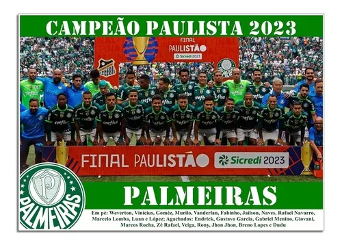 Palmeiras: baixe o pôster do campeão paulista de 2023 - 09/04/2023