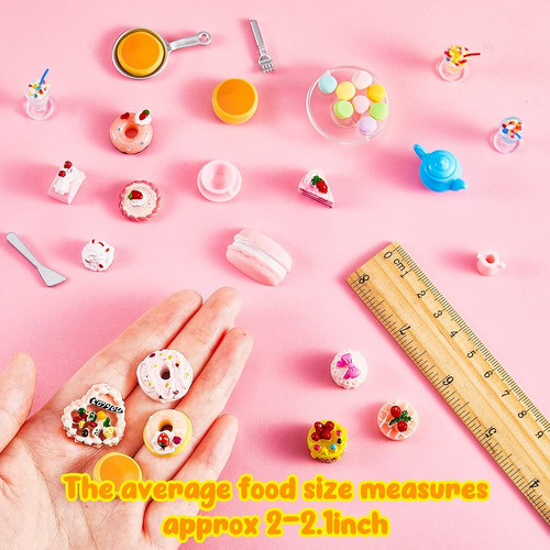 48 Piezas Comida En Miniatura Botella De Bebidas Juguetes Co