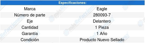 Base Amortiguador Delantera A4 L4 1.8l 09-15 Eagle 6531774