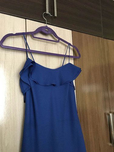 Vestido Azul Gasa S