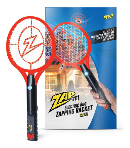 Zap It Bug Zapper - Raqueta Mata Mosquitos Recargable De 400