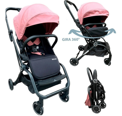 Imagen 1 de 10 de Coche Cuna Bebè Mega Baby Java 360º Rebatible Y Compacto