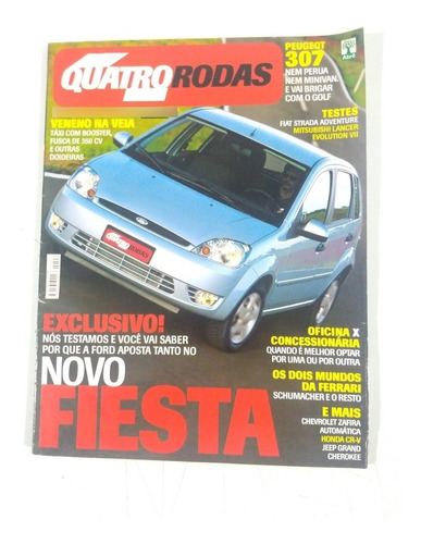 Revista Quatro Rodas 502, Fiesta, Peugeot 307, Strada Re291