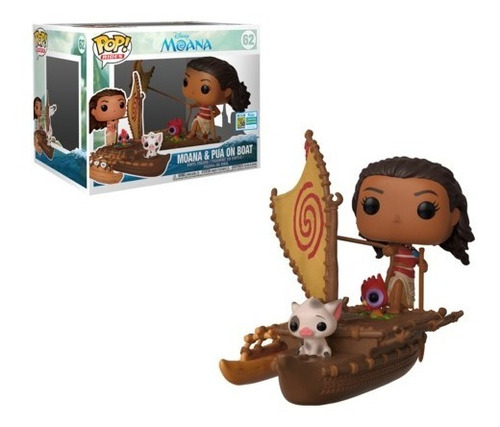 Funko Pop Moana And Pua On Boat Sdcc 2019 Limite Sticker 