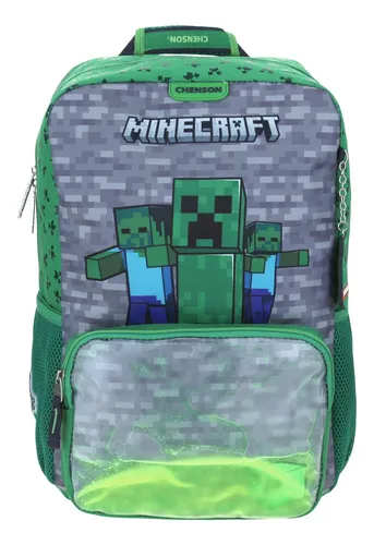 Mochila Grande Azul Chenson Minecraft Primaria SORV para niño