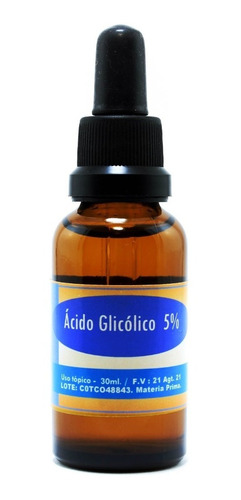 Ácido Glicolico Al 5%  Anti- Arrugas, Manchas, Acné 30ml.