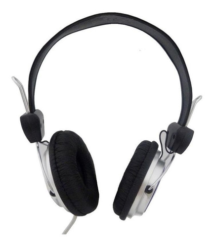 Fone de ouvido over-ear gamer Fancong FC-915MV preto e prateado