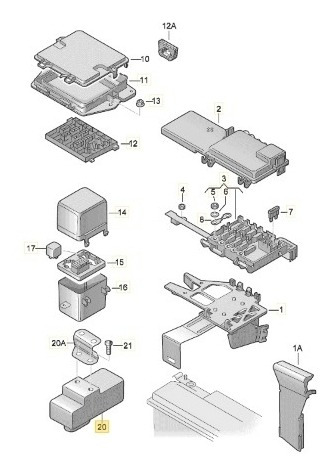 Relevador Relay Modulo Cajamuerto Golf Jettaa4 1.8 2.0 Febi