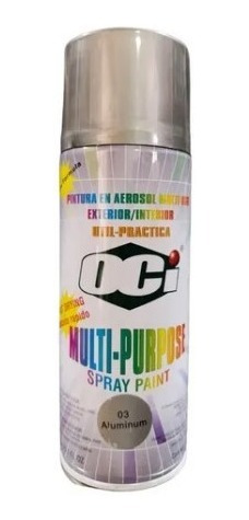 Pintura Spray Aluminio 300 Ml Marca Oci   X 2 Unidades 