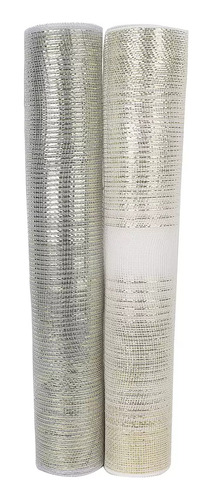 Liston Navideño Tipo Malla Rollo Ancho Var Diseños 52cm X 9m