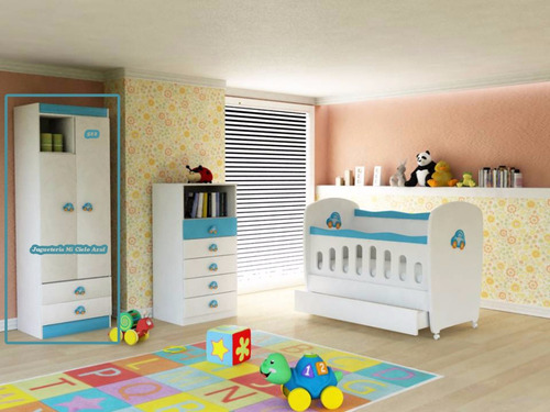 Placard Ropero 2 Puertas 2 Cajones Mdf Laqueado