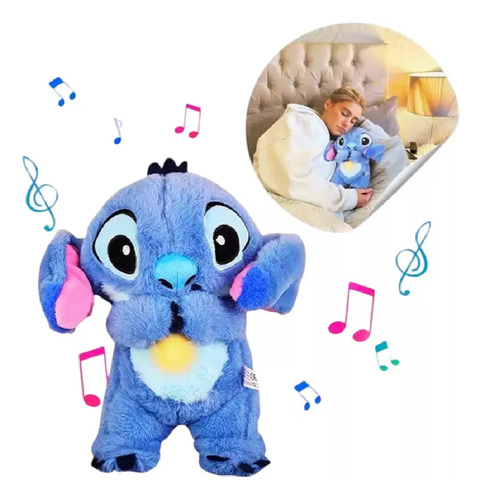 Peluche Stitch Que Alivia Con Luz, Sonido Y Respiración