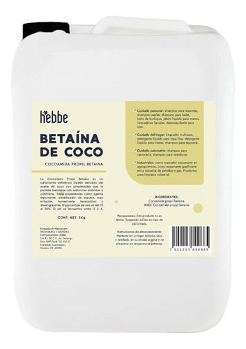 5 Kg Lanobetaina - Cocoamida Propil Betaina - (lanobetaina)