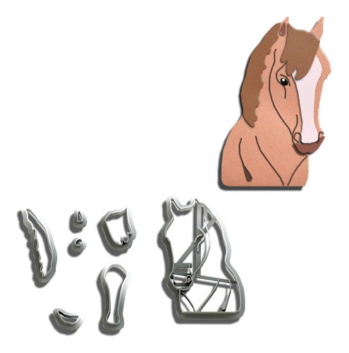 Cortador Cavalo Modular - Modelo 2 - 9cm