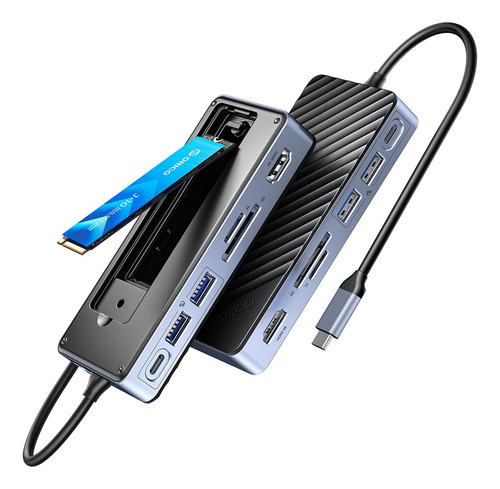 Orico 8 En 1 Tipo C Docking Station Con Carcasa M.2 Ssd