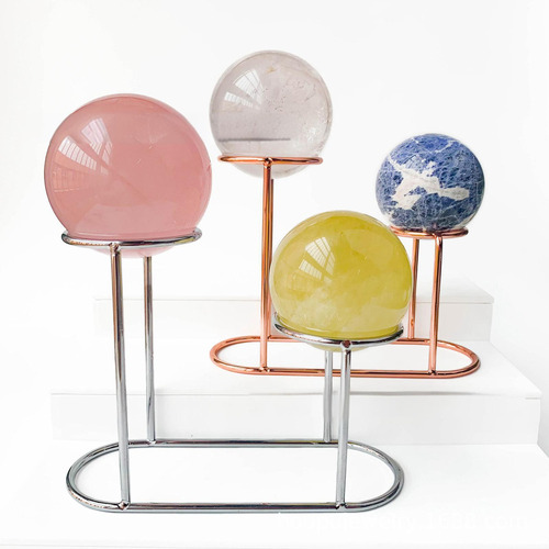 Soporte De Bola De Vidrio Base De Exhibición De Bola Dorado