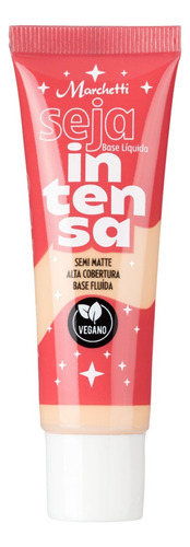 Base de maquiagem Marchetti Seja Intensa tom 01 bege claríssimo