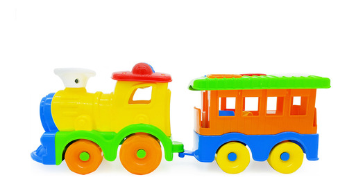 Tren Con Vagón Didáctico, Encastrar Figuras Calesita- 10011 Color Modelo 2
