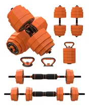 Comprar Kit Set Juego Mancuernas Pesas Discos Barras Ejercicio Gym