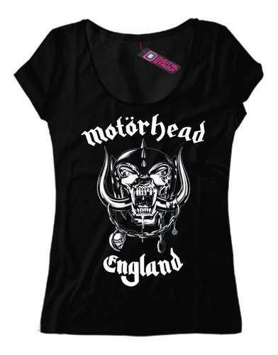 Remera Mujer Motorhead England T797 Dtg Premium