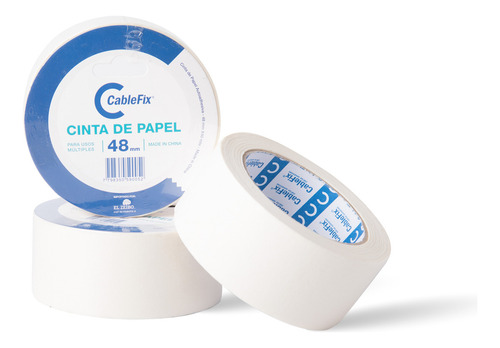 Cinta De Papel Enmascarar Pintor X Caja Precio Mayorista Color Beige 48mm Pack X 18 Uni CABLEFIX