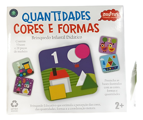 Jogo Educativo Cores E Formas Infantil Estimula A Percepção