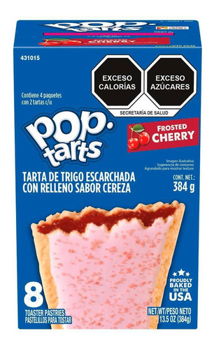 Tartas Kellogg's Pop Tarts Sabor Cereza 1 Caja De 384g