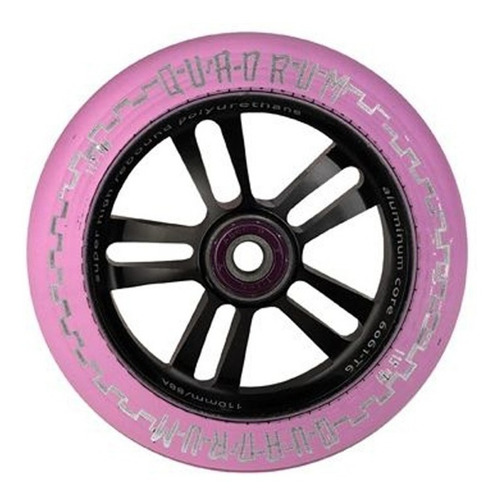 Rueda Para Scooter Ao Quadrum 110mm Pink/black (por Pieza)